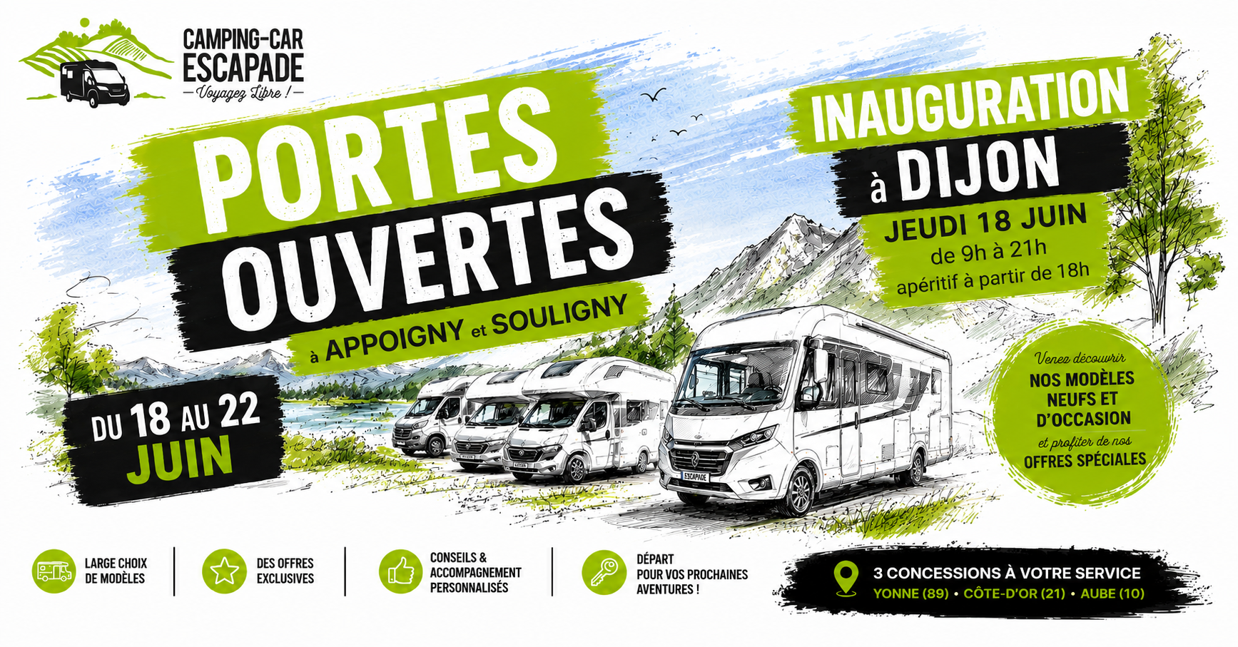 Camping Car Escapade vous attend