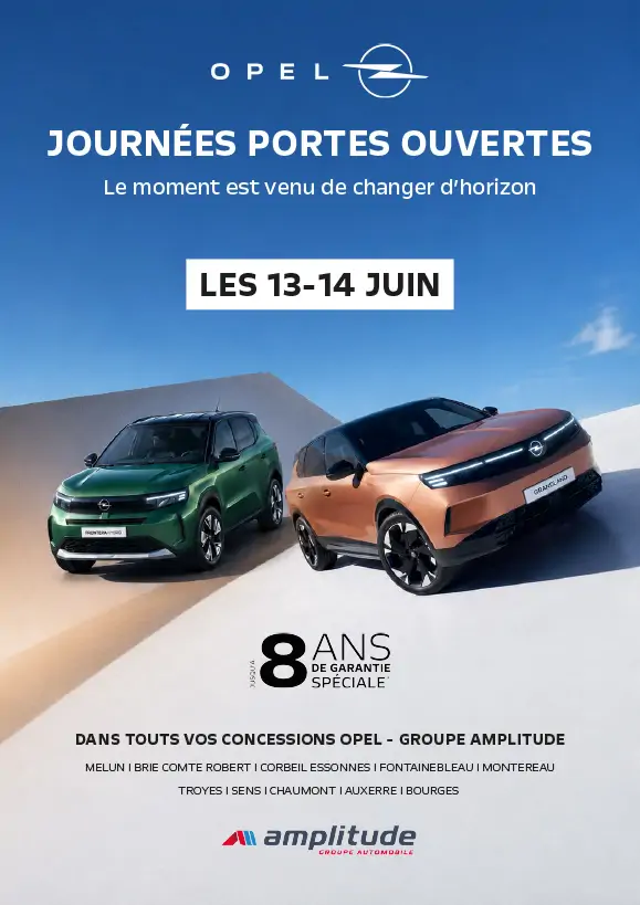 Journées Portes Ouvertes Opel | 13 & 14 Juin - Groupe Amplitude