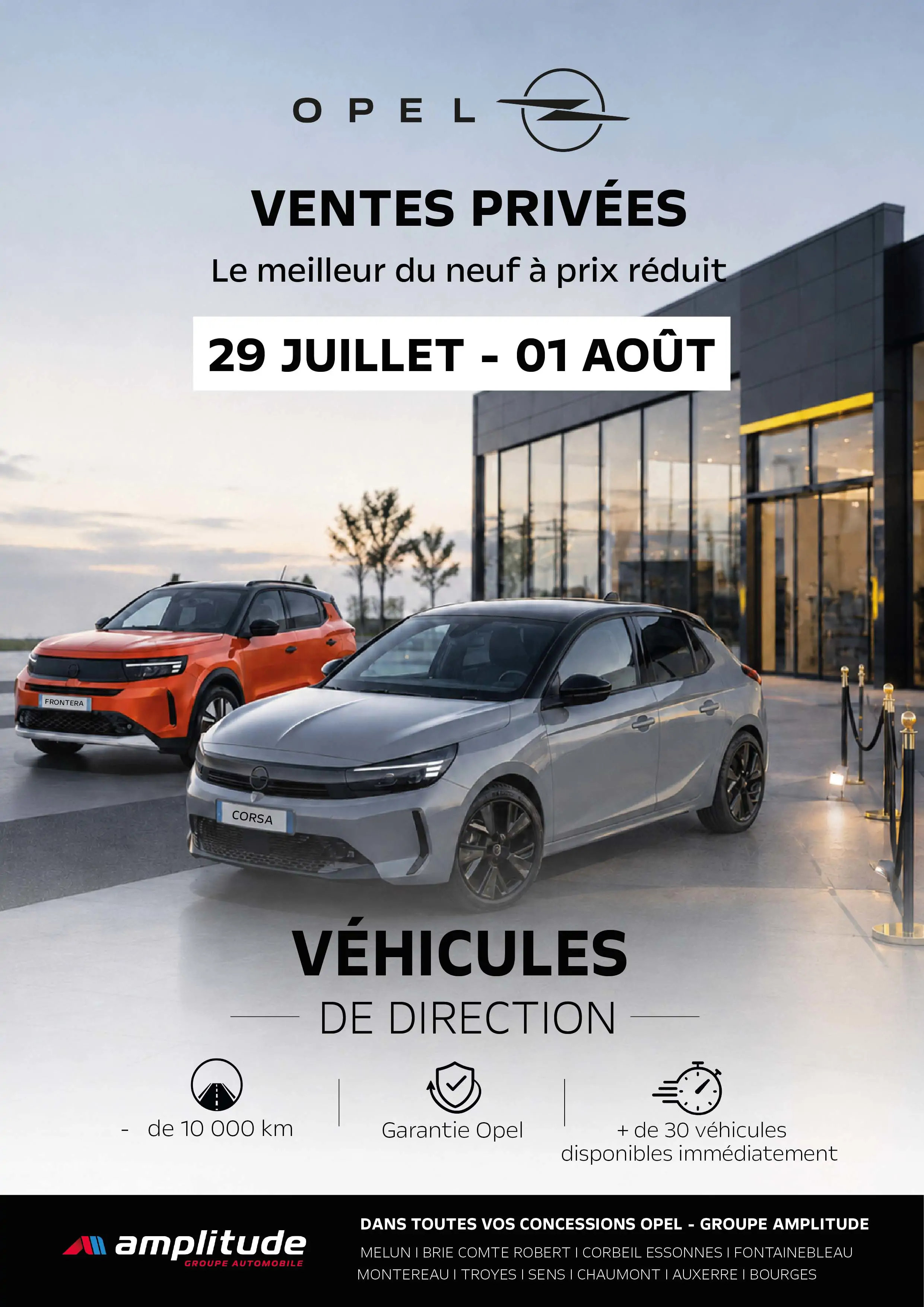 Ventes Privées Opel : 29 juillet - 1er août 