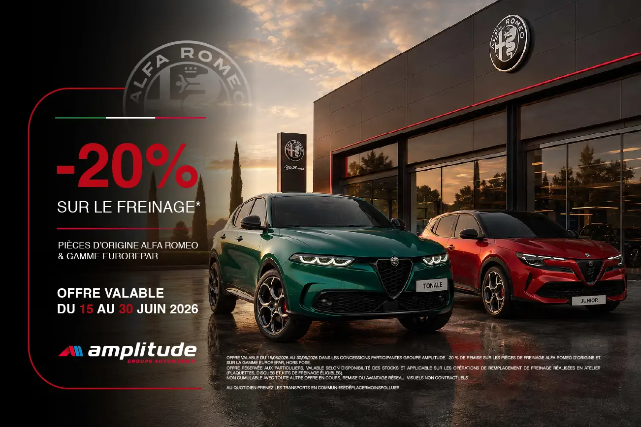 -20% sur votre freinage Alfa Romeo