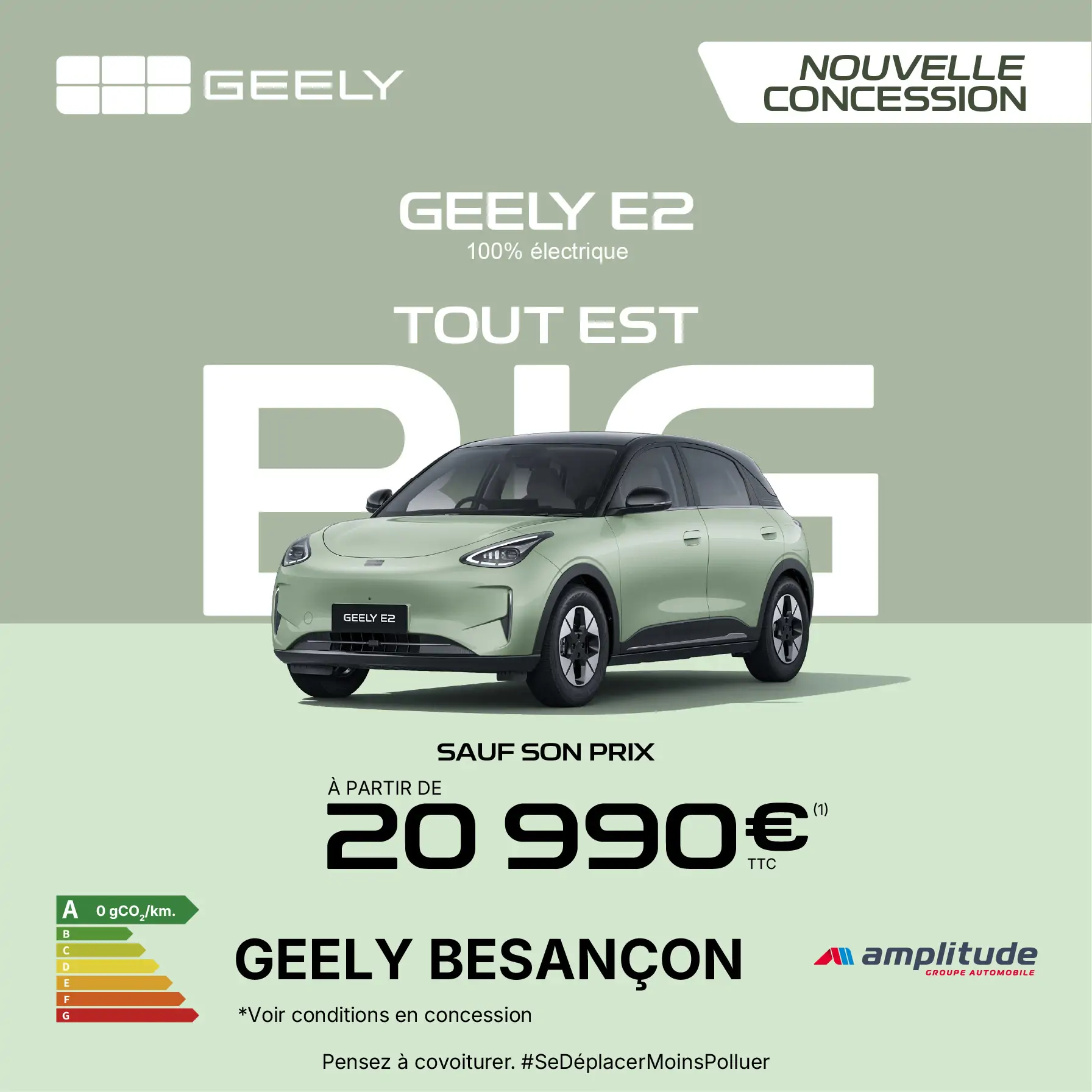 Geely E2 100% électrique