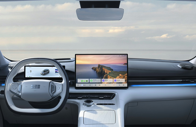 Tableau de bord digital du Geely E5 2026