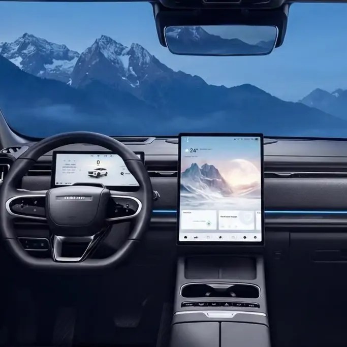 Intérieur du Jaecoo 7 avec tableau de bord digital