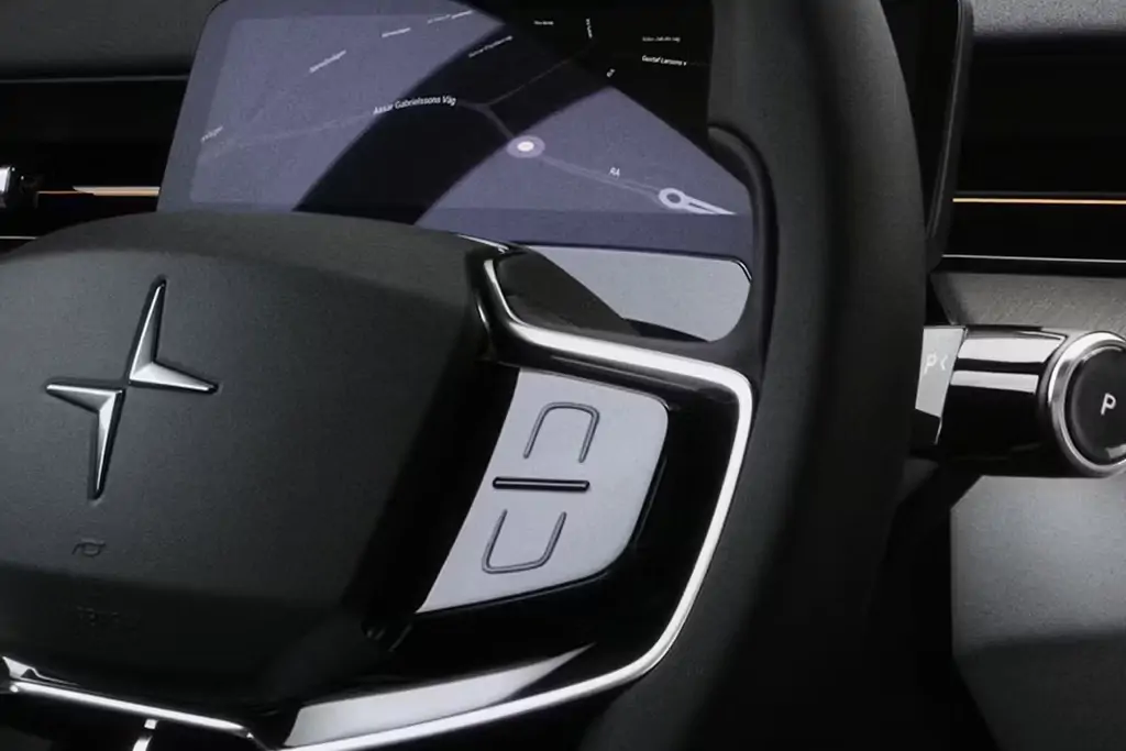 Intérieur du Polestar 3 avec finitions haut de gamme