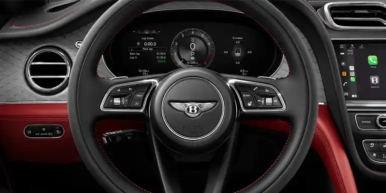Détail des éléments intérieurs de la Bentayga S