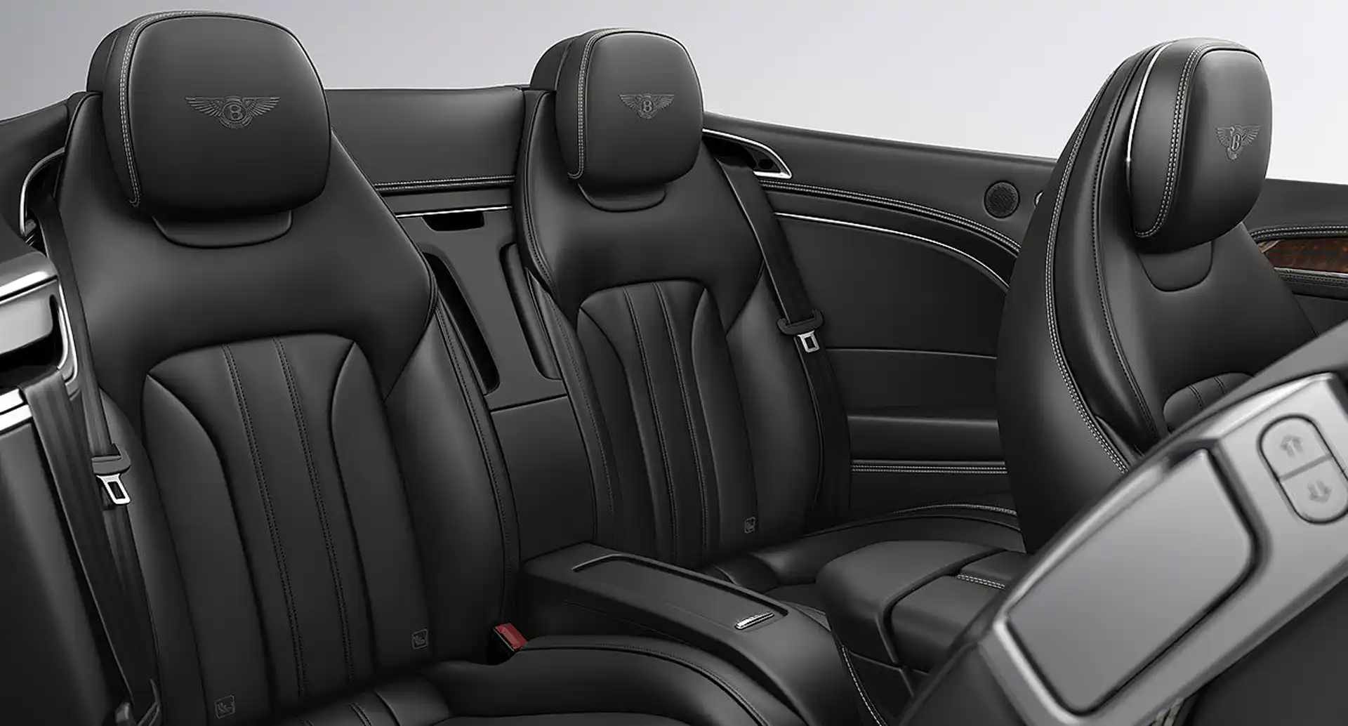 Sièges arrières de la Bentley Continental GTC