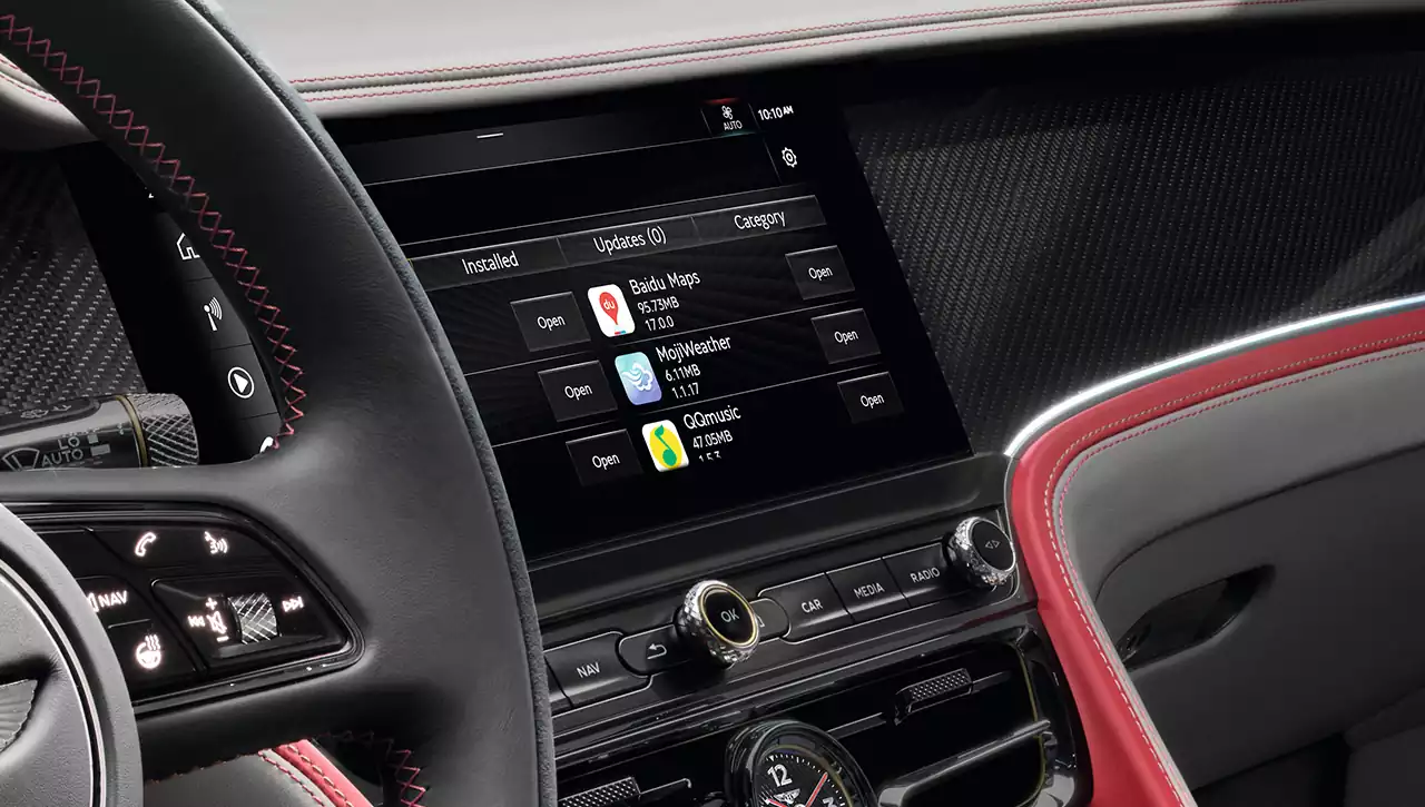 Applications de la Bentley Flying Spur Speed 2024 à Genève