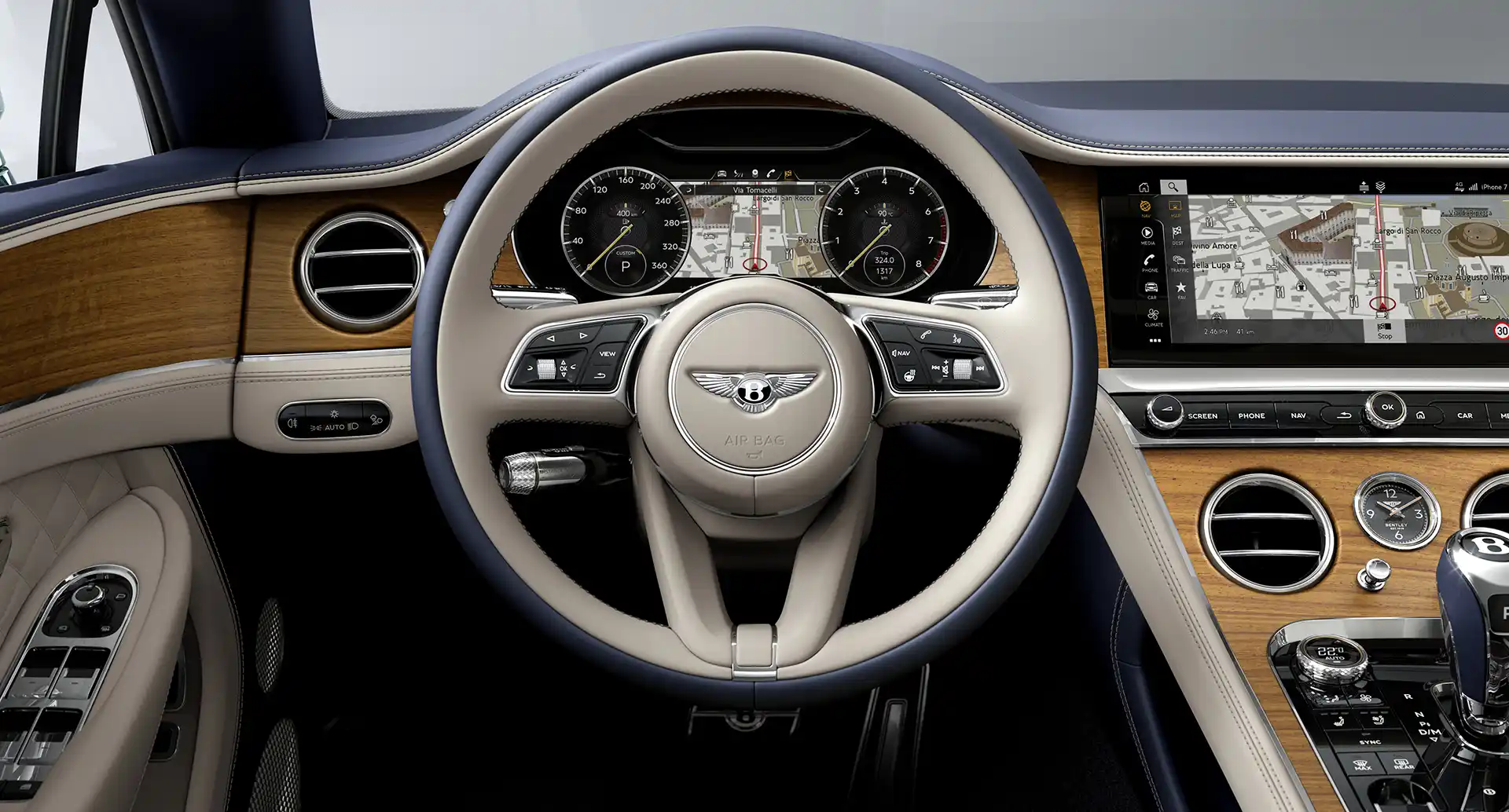 Bentley continental gt Azure intérieur conducteur