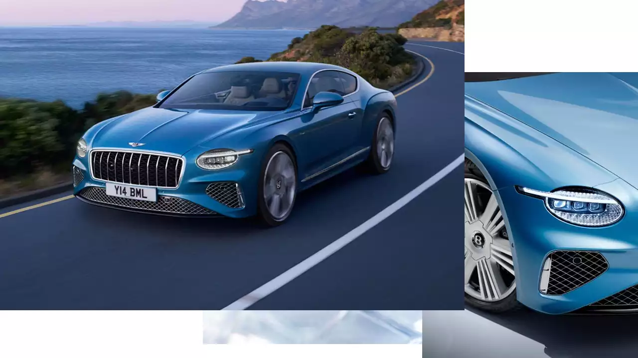 Design extérieur de la Bentley Continental GT Azure 26MY