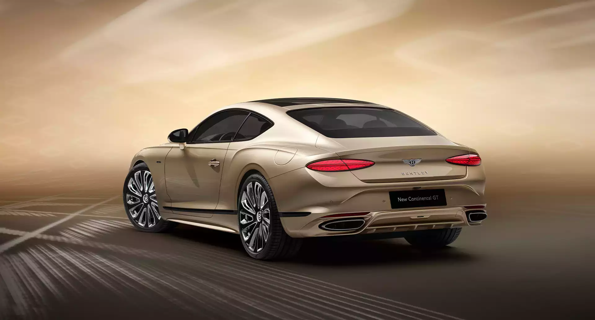 Vue arrière de la Bentley Continental GT Mulliner Groupe Chevalley