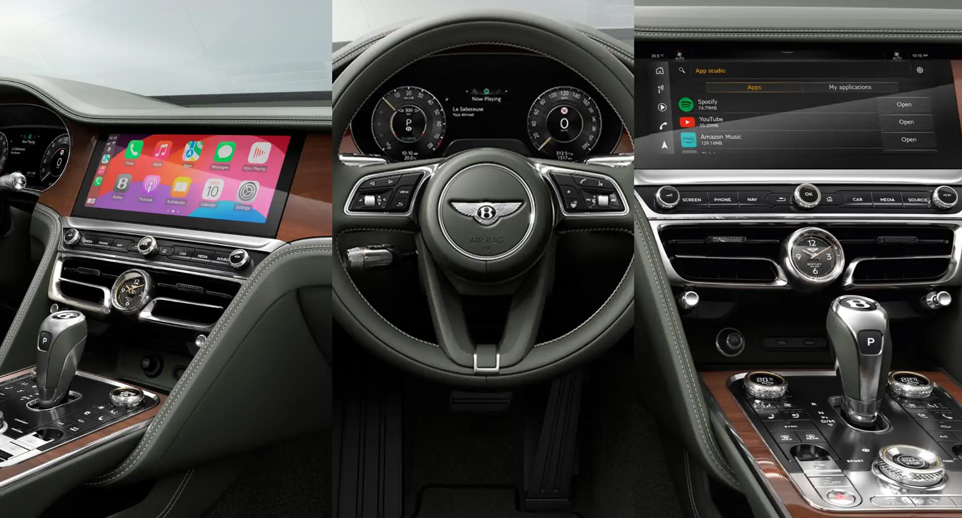 tableau de bord de la Flying Spur Groupe Chevalley