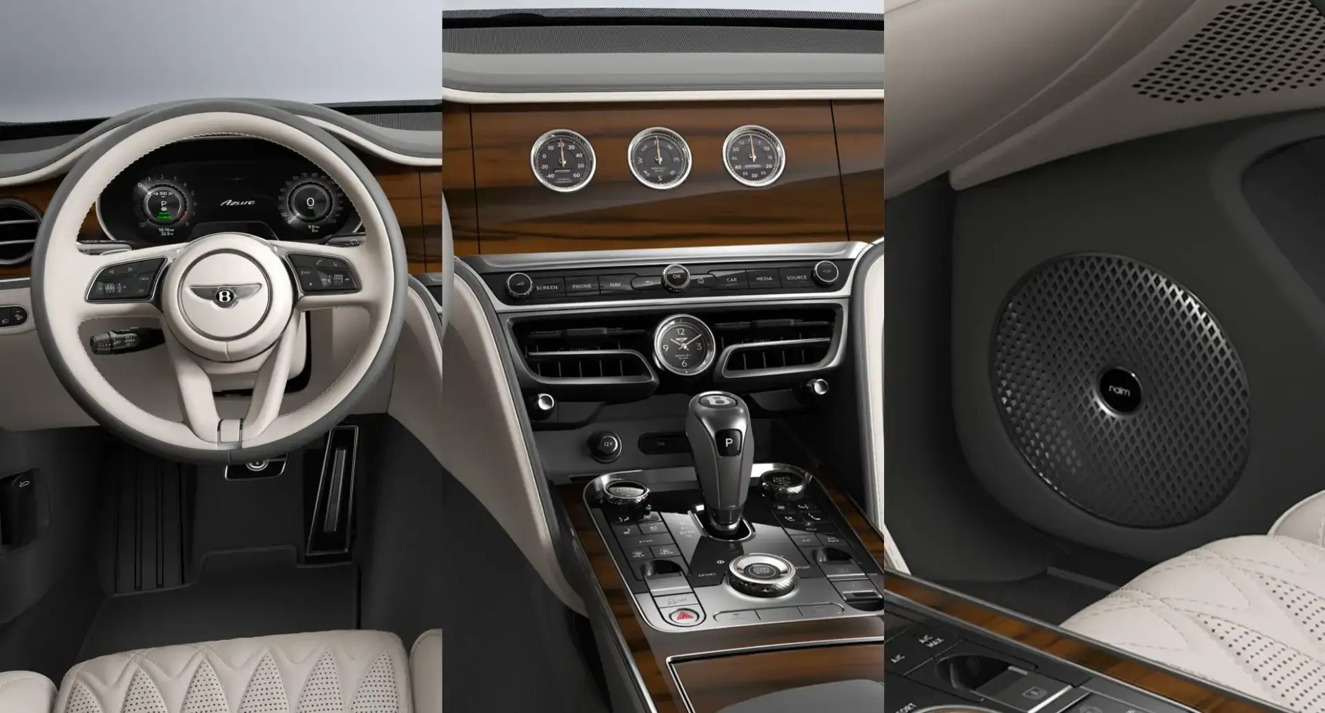 tableau de bord de la Flying Spur Azure Groupe Chevalley