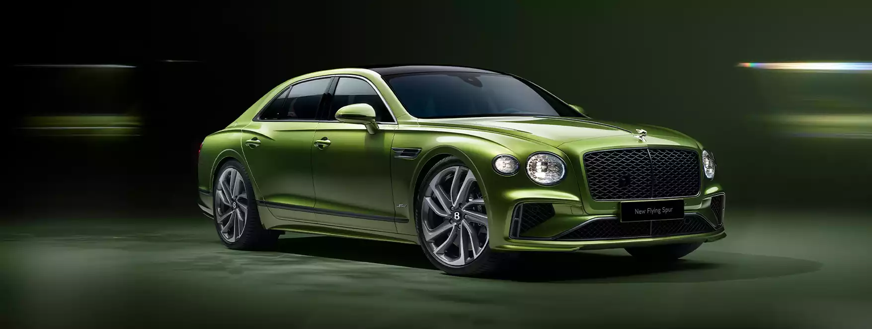 Vue 3/4 avant de la Bentley Flying Spur Speed 2024