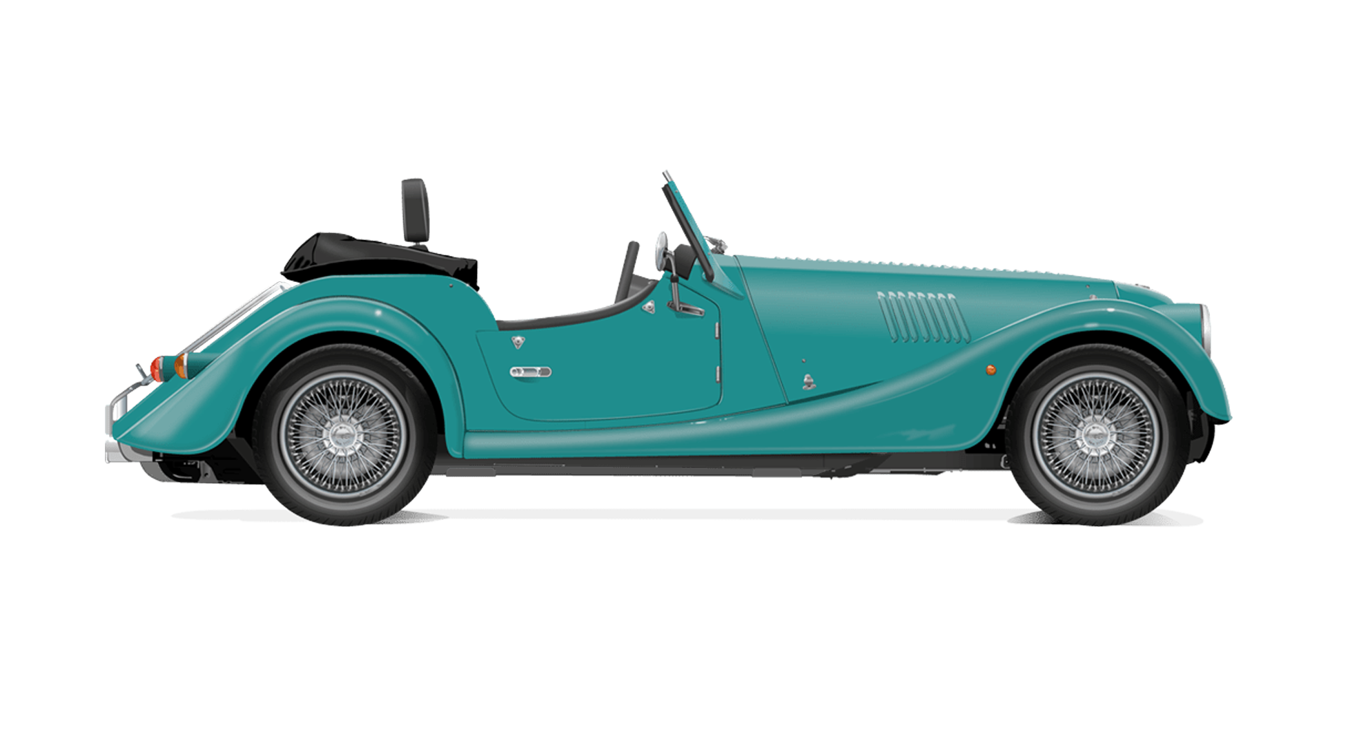 Morgan Plus Four Vue Profil passager