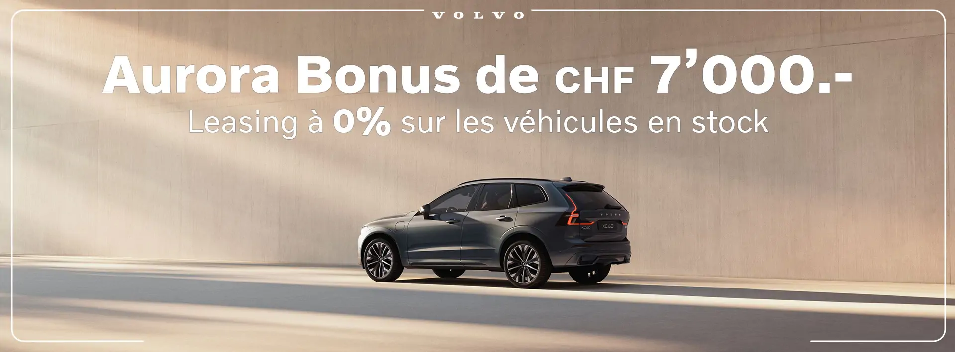 Votre future avec XC60 Aurora Bonus de CHF 7'000.-