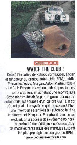 Article paru dans le Magazine Monsieur. 