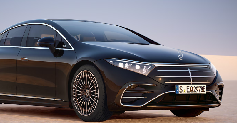 BPM Cars Mercedes EQS Berline - Vue trois quart avant