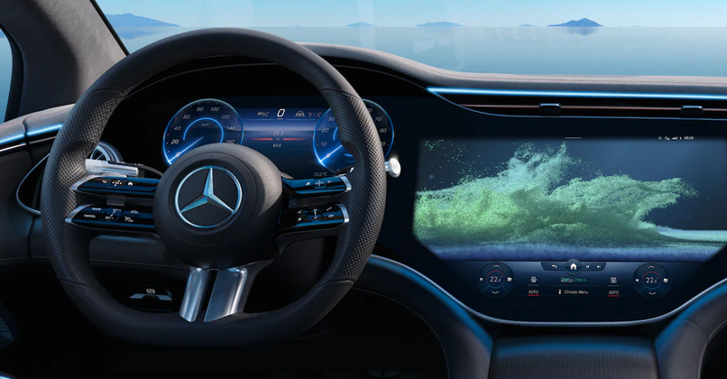 BPM Cars Mercedes EQS Berline - Vue tableau de bord