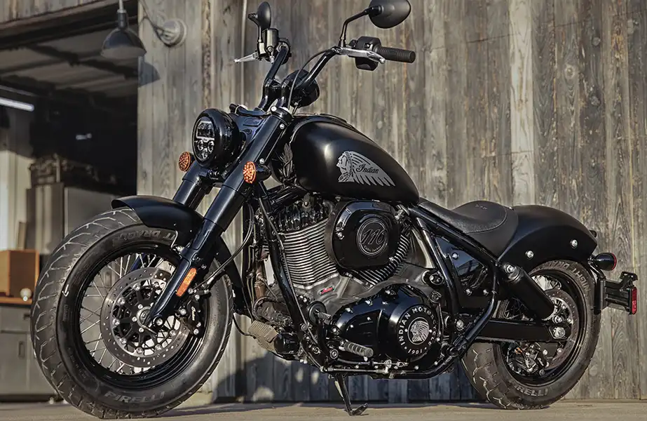 BPM Moto - Indian Cruiser Sport Chief Bobber Dark Horse vue profil