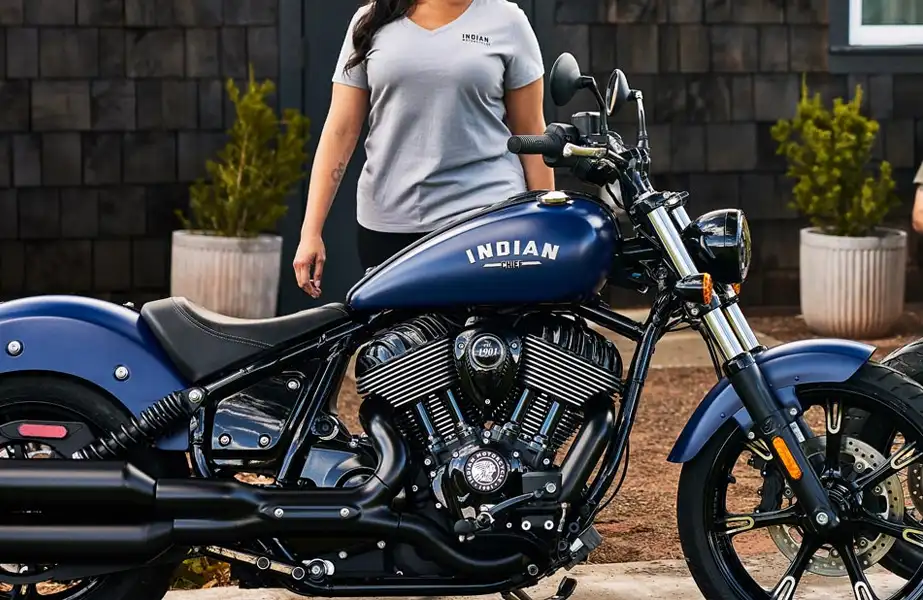 BPM Moto - Indian Cruiser Chief Dark Horse vue profil