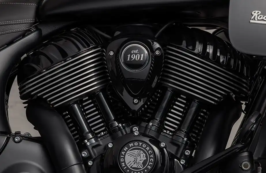BPM Moto - Indian Touring Roadmaster Dark Horse vue moteur