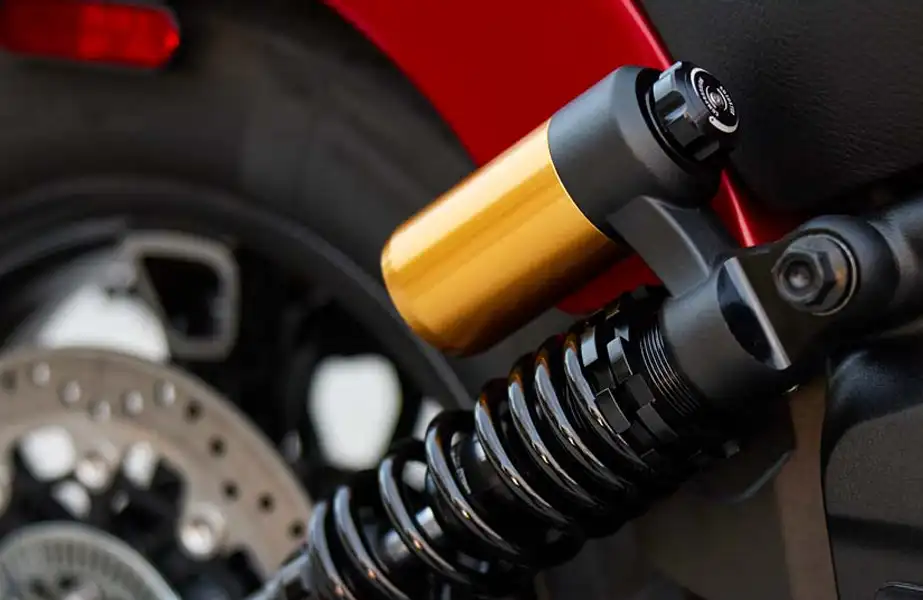 BPM Moto - Indian 101 Scout vue suspension