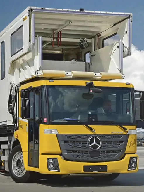 BPM Pro mercedes - Econic vue aéroport