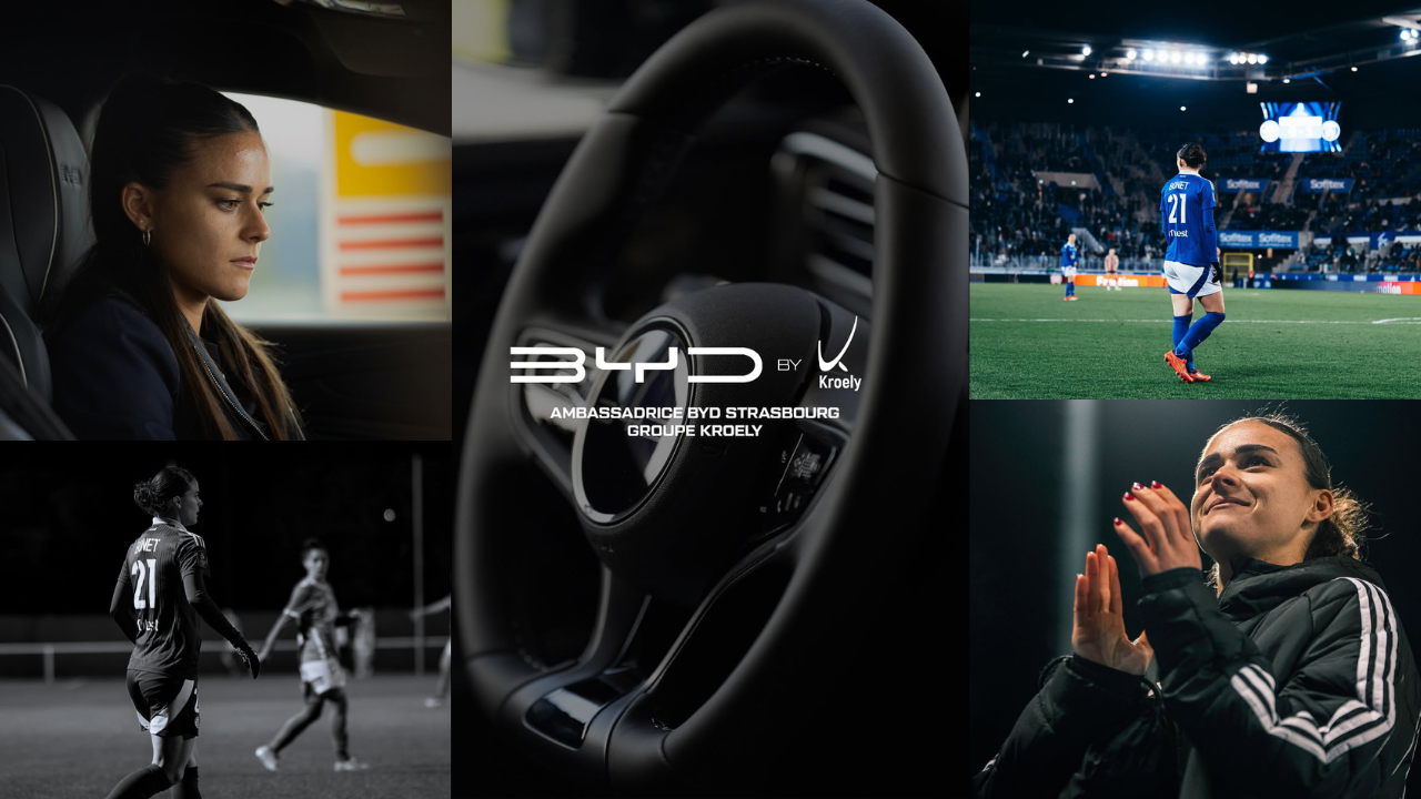 BYD Kroely, partenaire de la joueuse du Racing Club de Strasbourg Elise Bonnet