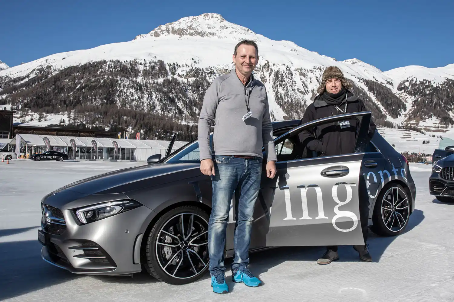 Participants de l'AMG Performance tour 2020 à St Moritz