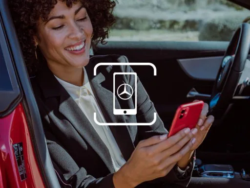 Véhicule compatible avec les services Mercedes me connect
