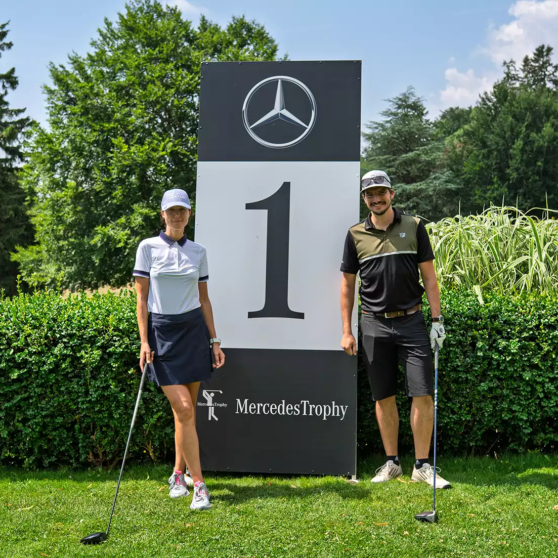 Participants à la compétition de golf MercedesTrophy 2025 Groupe Chevalley