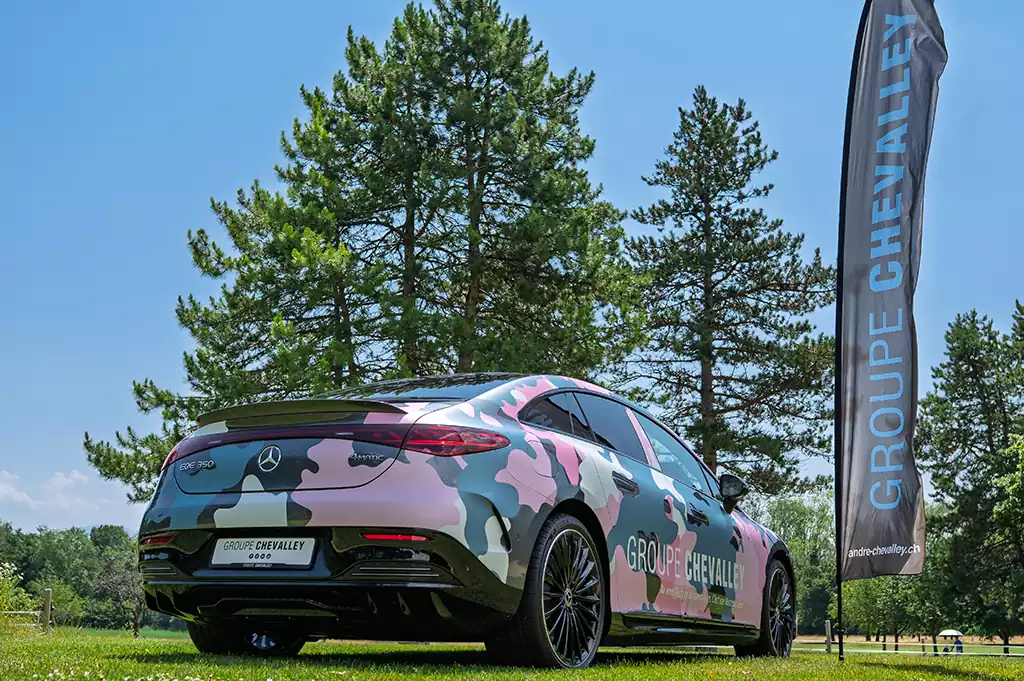 Mercedes-Benz EQE 350 électrique au MercedesTrophy 2025 Groupe Chevalley