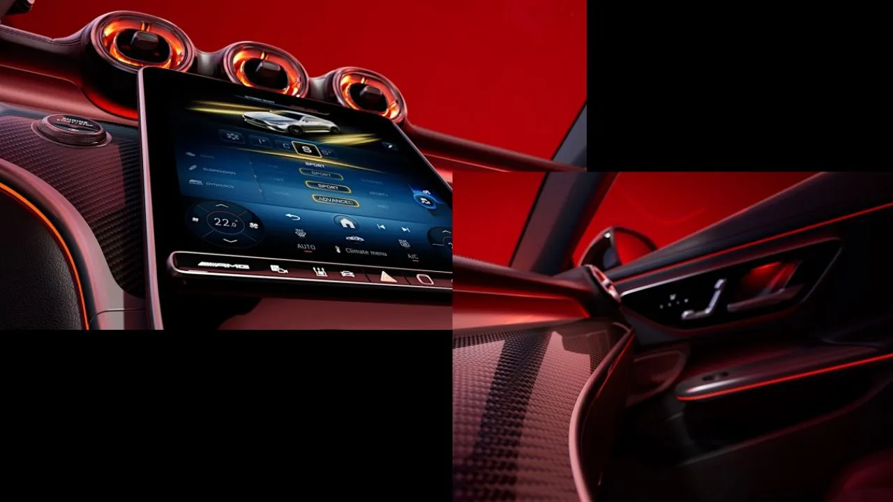 Détails intérieur de la Mercedes AMG CLE 53 coupé