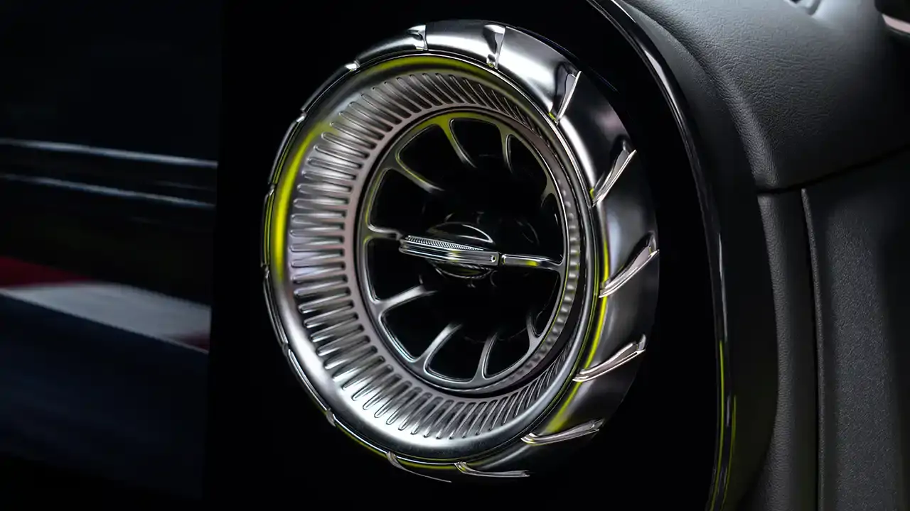 détail bouche aération de la Mercedes-AMG GT Coupé 4 portes Groupe Chevalley