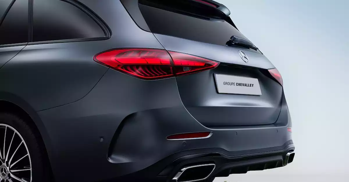 Détails de l'arrière de la Mercedes Classe C 4MATIC break à Genève