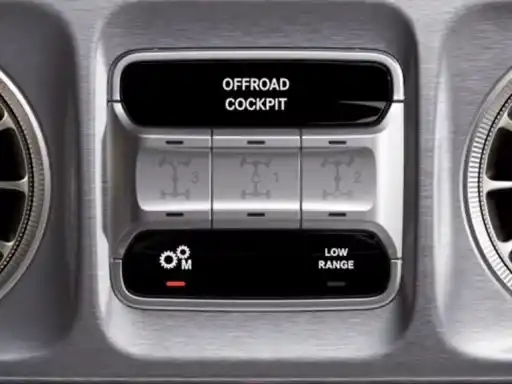 les trois blocages de différentiel activables avec un verrouillage à 100 % de la Classe G 500