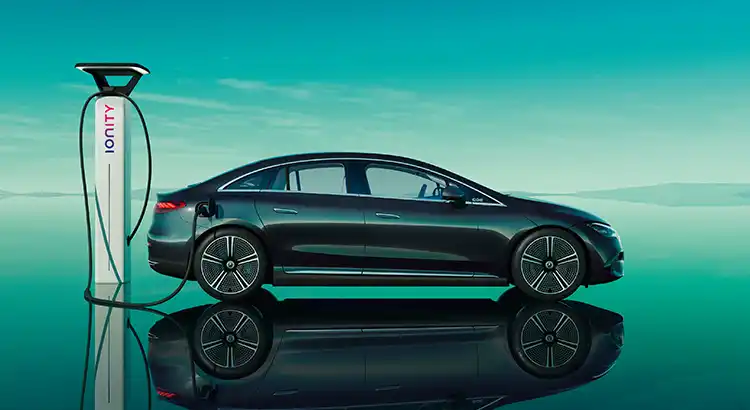 application Mercedes me Charge pour la Mercdes-Benz EQE Berline