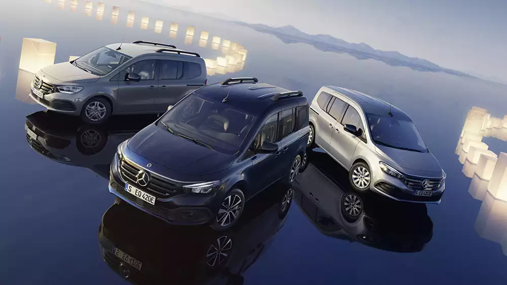 Lignes d'équipements du Mercedes EQT électrique du Groupe Chevalley
