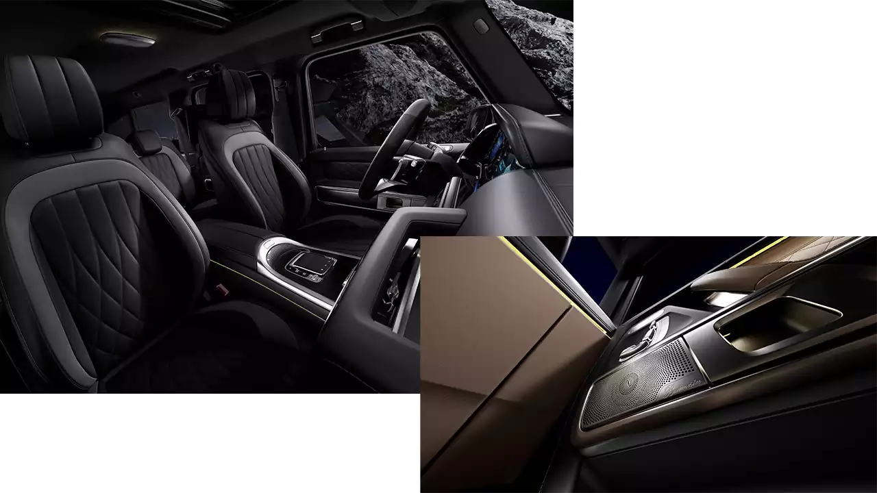 Détails intérieur de la Mercedes-Benz G 500