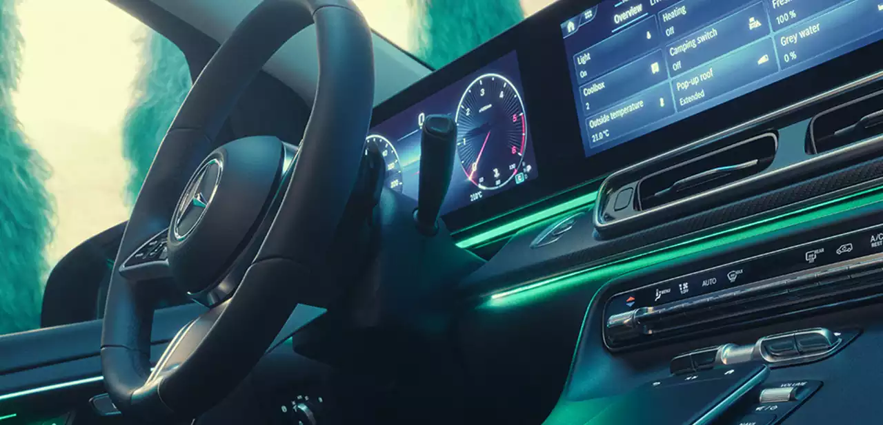 Intérieur du Mercedes-Benz Classe V Marco Polo Groupe Chevalley