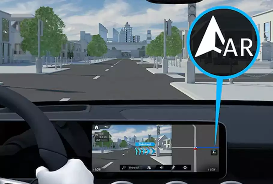 MBUX Augmented Reality pour la navigation by Mercedes-Benz