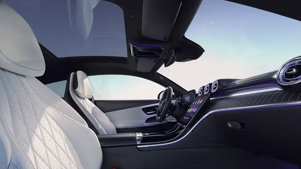 Intérieur de la Mercedes Classe CLE Coupé