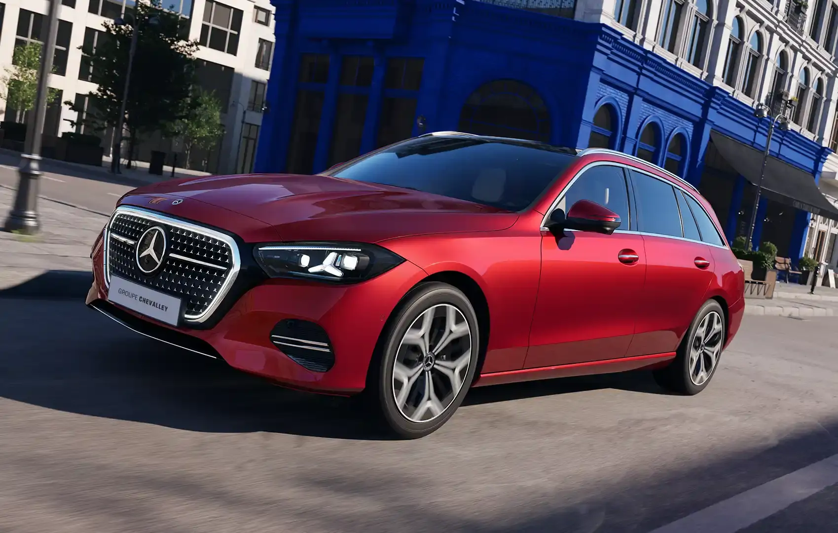 Mercedes Classe C Break 2026 essence rouge au Groupe Chevalley