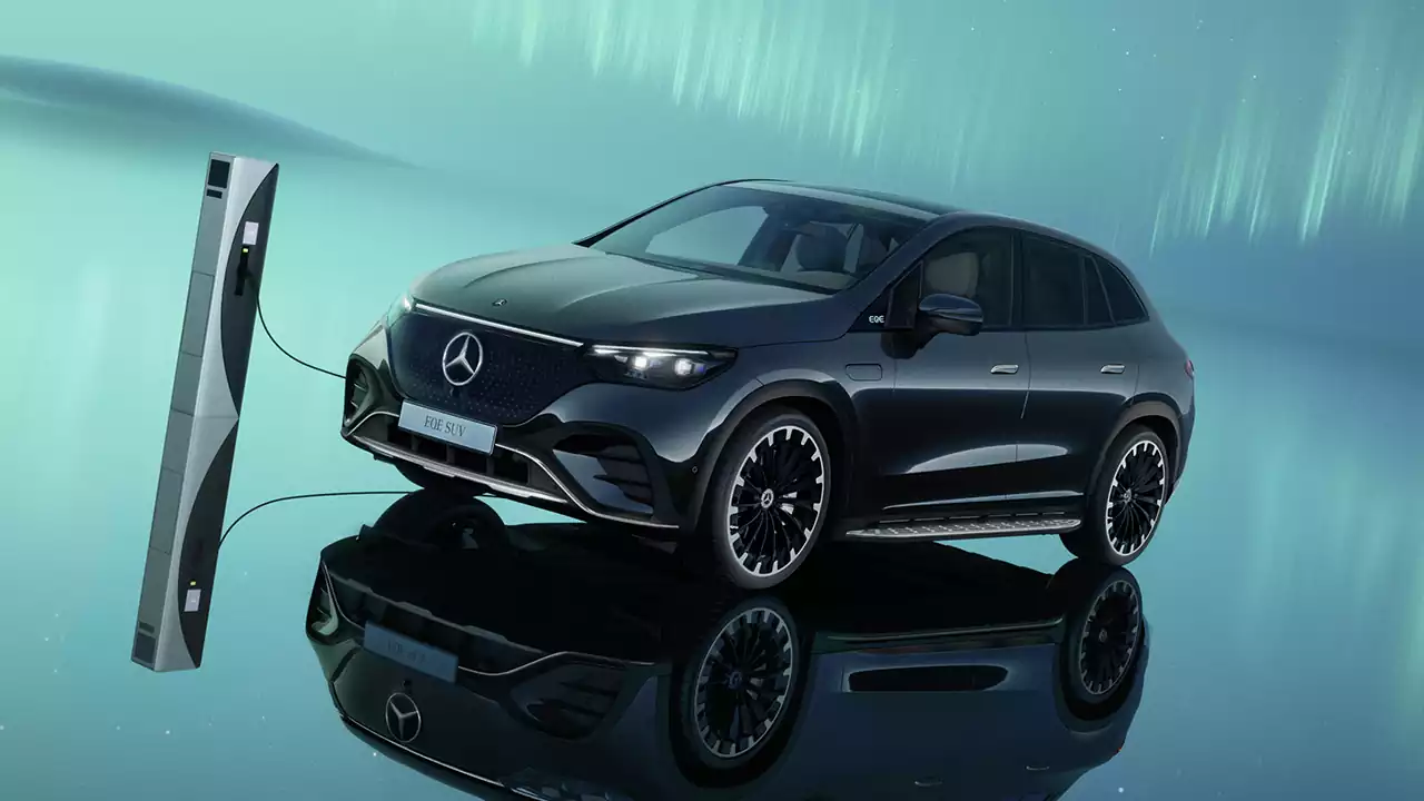 Mercedes Benz Chevalley | EQE Berline vue vue poignée 
