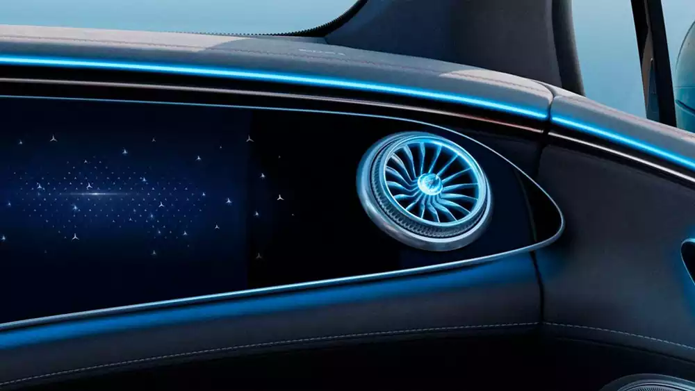 Mercedes-Benz EQS Berline vue avant passager