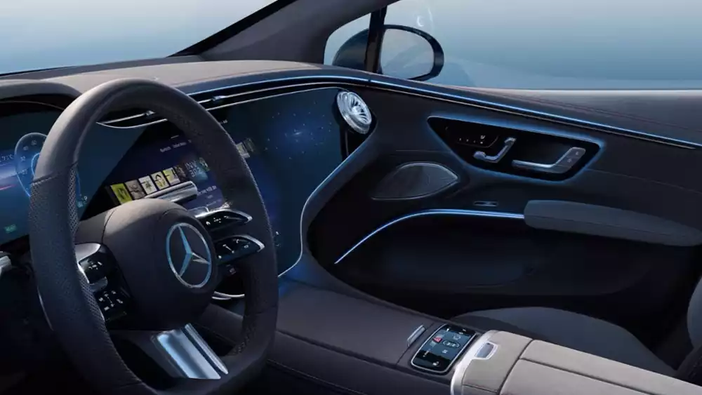 Matériaux et garniture de la Mercedes-Benz EQS