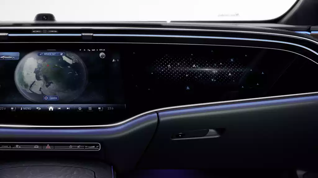 hyperscreen Mercedes MBUX