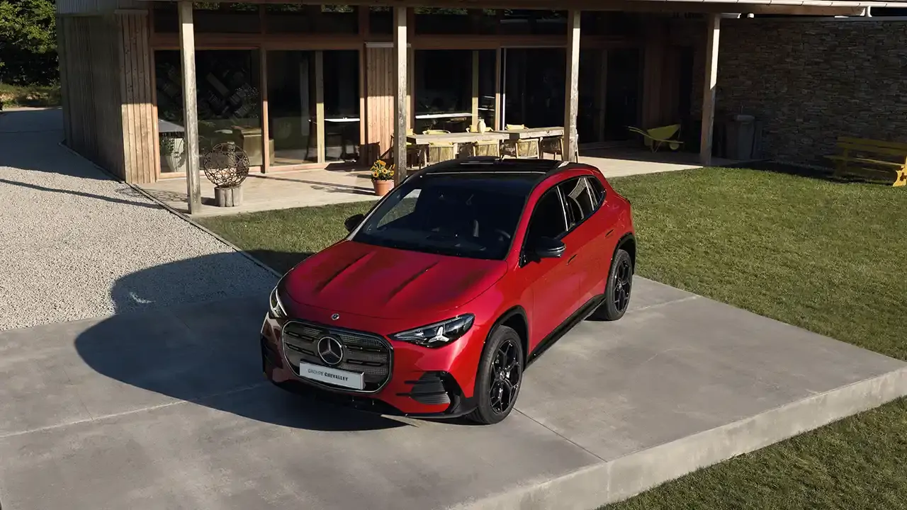 Mercedes GLA electric 2026 rouge Groupe Chevalley