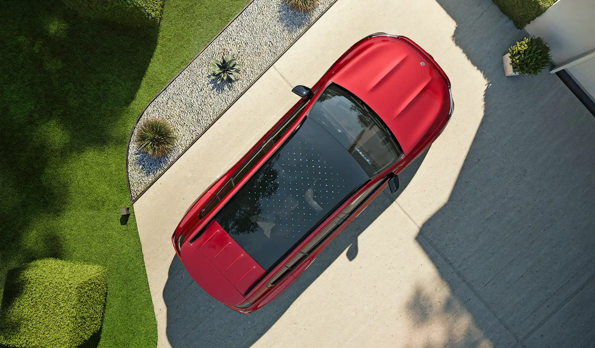 Détail du toit panoramique du Mercedes-Benz GLB Groupe Chevalley