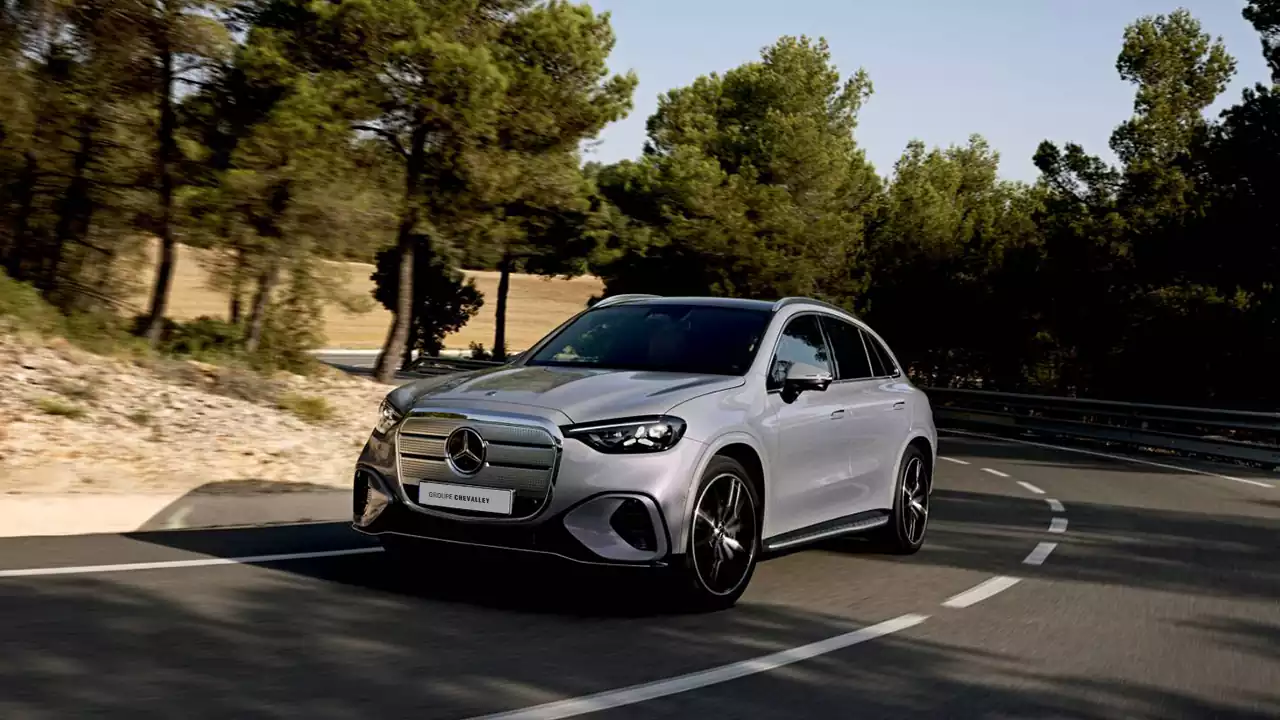 Mercedes GLC electric 2026 Groupe Chevalley sur la route